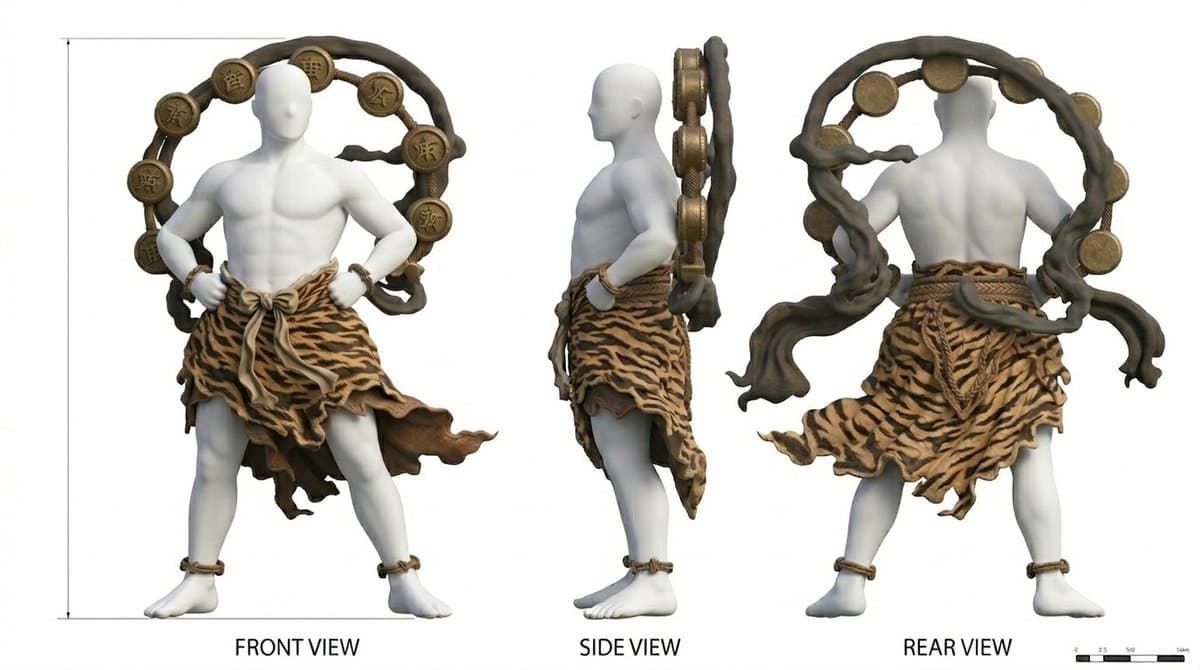 Character reference sheet used before Seedance 2 animation